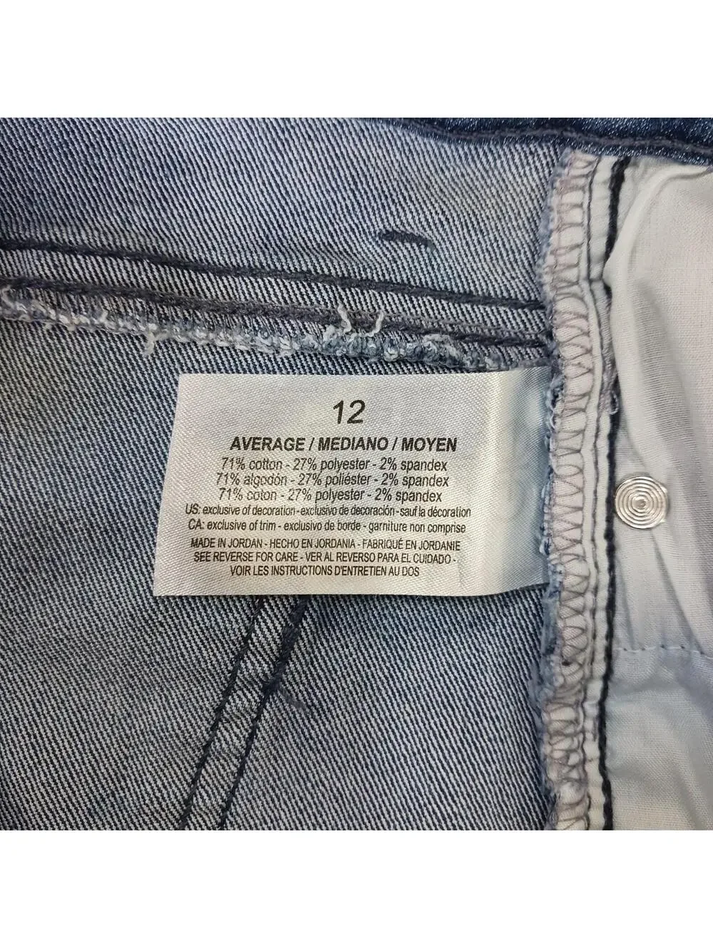 Gloria Vanderbilt Amanda Women's Blue Cotton Blend Denim Jeans Size 12 (30×30.5) - Picture 4 of 16